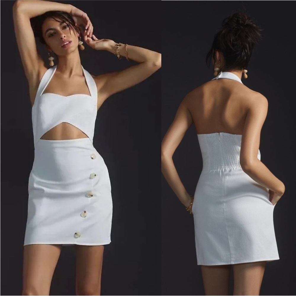 Mare Mare × Anthropologie White
Strapless Tube Mini Dress